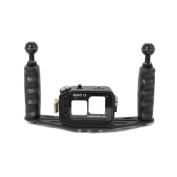 Kit Caisson pour GoPro + Platine 25 cm avec double Poignée
