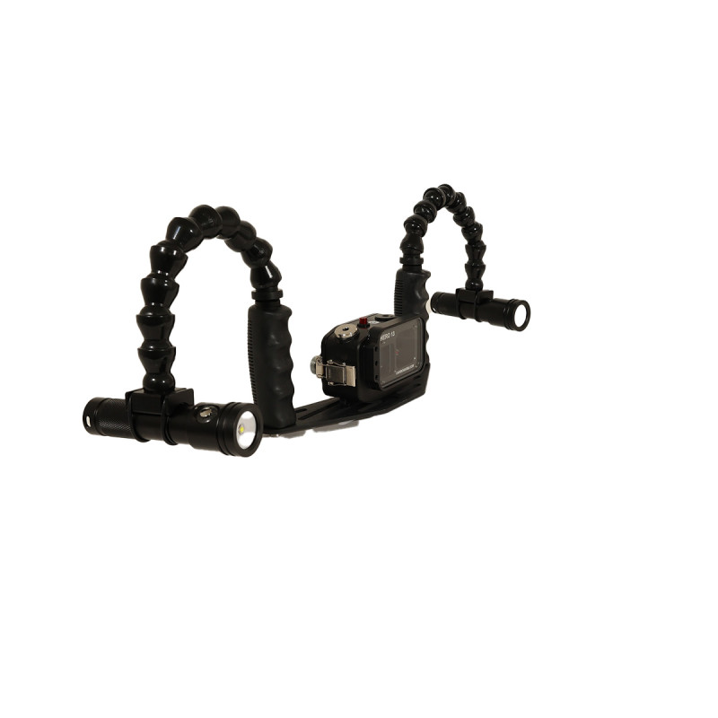 GoPRO housing Kit - 25 cm aluminum Carbonarm tray copy of Kit GoPro Housing + Tray 25 cm with double Handle KIT/GOPRO/25CM GoPRO housing Kit - 25 cm aluminum Carbonarm tray copy of Kit GoPro Housing + Tray 25 cm with double Handle KIT/GOPRO/25CM