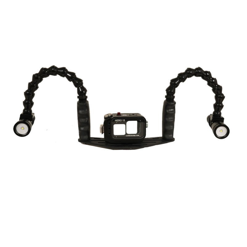 Kit caja GoPRO - Pletina aluminio brazo de carbono de 25 cm Kit Carcasa para GoPro + Pletina 25 cm + doble Flexarm 25 + dos 1300 Kit caja GoPRO - Pletina aluminio brazo de carbono de 25 cm Kit Carcasa para GoPro + Pletina 25 cm + doble Flexarm 25 + dos 1300