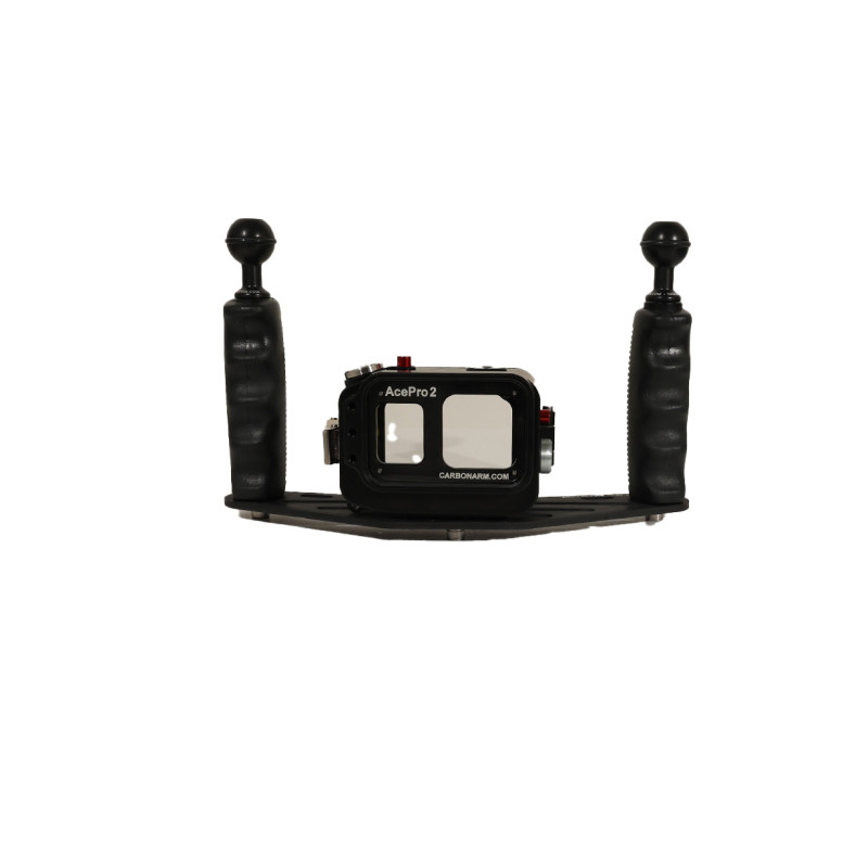 GoPRO Gehäuse Kit - 25 cm Carbonarm Schiene aus Aluminium Insta360 Ace Pro Gehäuse-Kit + 25 cm Halterung mit Griffen KIT/ACEPRO/ GoPRO Gehäuse Kit - 25 cm Carbonarm Schiene aus Aluminium Insta360 Ace Pro Gehäuse-Kit + 25 cm Halterung mit Griffen KIT/ACEPRO/