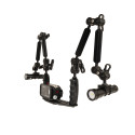 Kit caja GoPRO - Pletina aluminio brazo de carbono de 25 cm Kit Carcasa para DJI Osmo Action + Pletina 25 cm + doble Alu Light 5