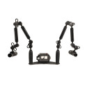 Kit caisson GoPRO - Plateau Carbonarm aluminium 25 cm Kit Caisson pour DJI Osmo Action + Platine 25 cm + Alu Light 55 + deux 130