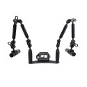 Kit caisson GoPRO - Plateau Carbonarm aluminium 25 cm Kit Caisson pour DJI Osmo Action + Platine 25 cm + Alu Light 55 + deux 290
