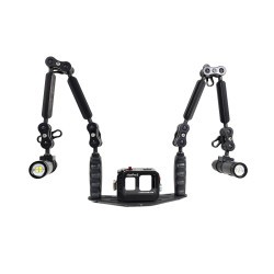 Kit Case Insta360 Ace Pro - Staffa 25 cm alluminio Carbonarm, bracci in alluminio e illuminatori Kit Custodia Insta360 Ace Pro +