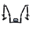 Kit caisson GoPRO - Plateau Carbonarm aluminium 25 cm Kit Caisson pour GoPro + Platine 25 cm + Alu Light 55 + deux 2900 lumen KI