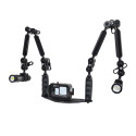 Kit caisson GoPRO - Plateau Carbonarm aluminium 25 cm Kit Caisson pour GoPro + Platine 25 cm + Alu Light 55 + deux 2900 lumen KI