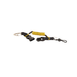 Gancho de acero inoxidable extensible - Carbonarm Mosquetón de Acero Inoxidable con Cable Espiralado ACC/MOSC 2