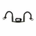 Kit caisson GoPRO - Plateau Carbonarm aluminium 25 cm copy of Kit Caisson pour DJI Osmo Action + Platine 25 cm + double Flexarm