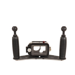 GoPRO housing Kit - 25 cm aluminum Carbonarm tray Kit DJI Osmo Action 6 Housing + Tray 25 cm with double Handle KIT/OSMO6/25CM 2