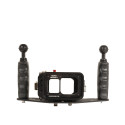 GoPRO Gehäuse Kit - 25 cm Carbonarm Schiene aus Aluminium GoPro Mission 1 Gehäuse-Kit + 25 cm Halterung mit Griffen KIT/GOPROMIS