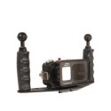 GoPRO housing Kit - 25 cm aluminum Carbonarm tray Kit GoPro Mission 1 Housing + Tray 25 cm with double Handle KIT/GOPROMISSION1/