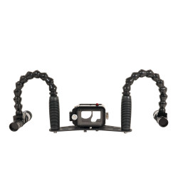 GoPRO Gehäuse Kit - 25 cm Carbonarm Schiene aus Aluminium DJI Osmo Action 6 Gehäuse-Kit + 25 cm Halterung + doppelter Flexarm 25 2