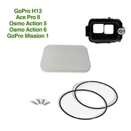 Kit écran et joint torique de rechange pour Caissons pour Caméras d’Action ACC/SCH/AN/GP13