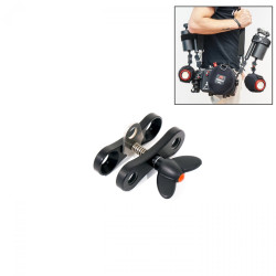 Clip Blocca Sfere Lunga con Anello per Tracolla