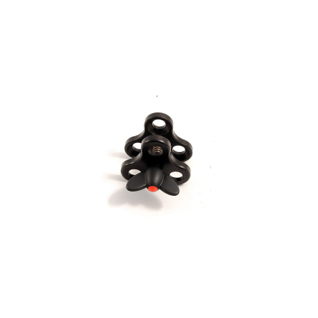 Clip Tripla in Alluminio, per sfere 25 mm 1 inch Carbonarm Clip Blocca Sfere Tripla CP/3
