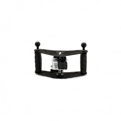 Pletina doble 25 con bolas de aluminio submarinas Carbonarm Doble Pletina 25 cm con doble Puño SFF2/BRA25/MN2/S