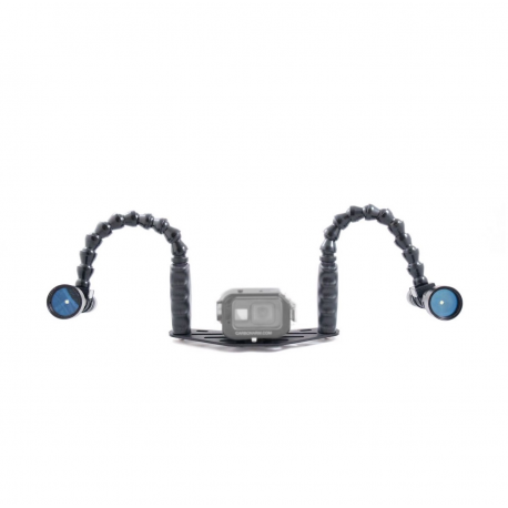 Plateau 25 avec bras flexibles - Carbonarm Kit Platine 25 cm avec double Bras Flexarm 25 SFF/BRA25/FLEX25